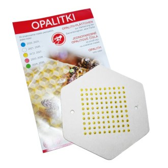 Targhette in opalite - 1-100 PL - Gialla